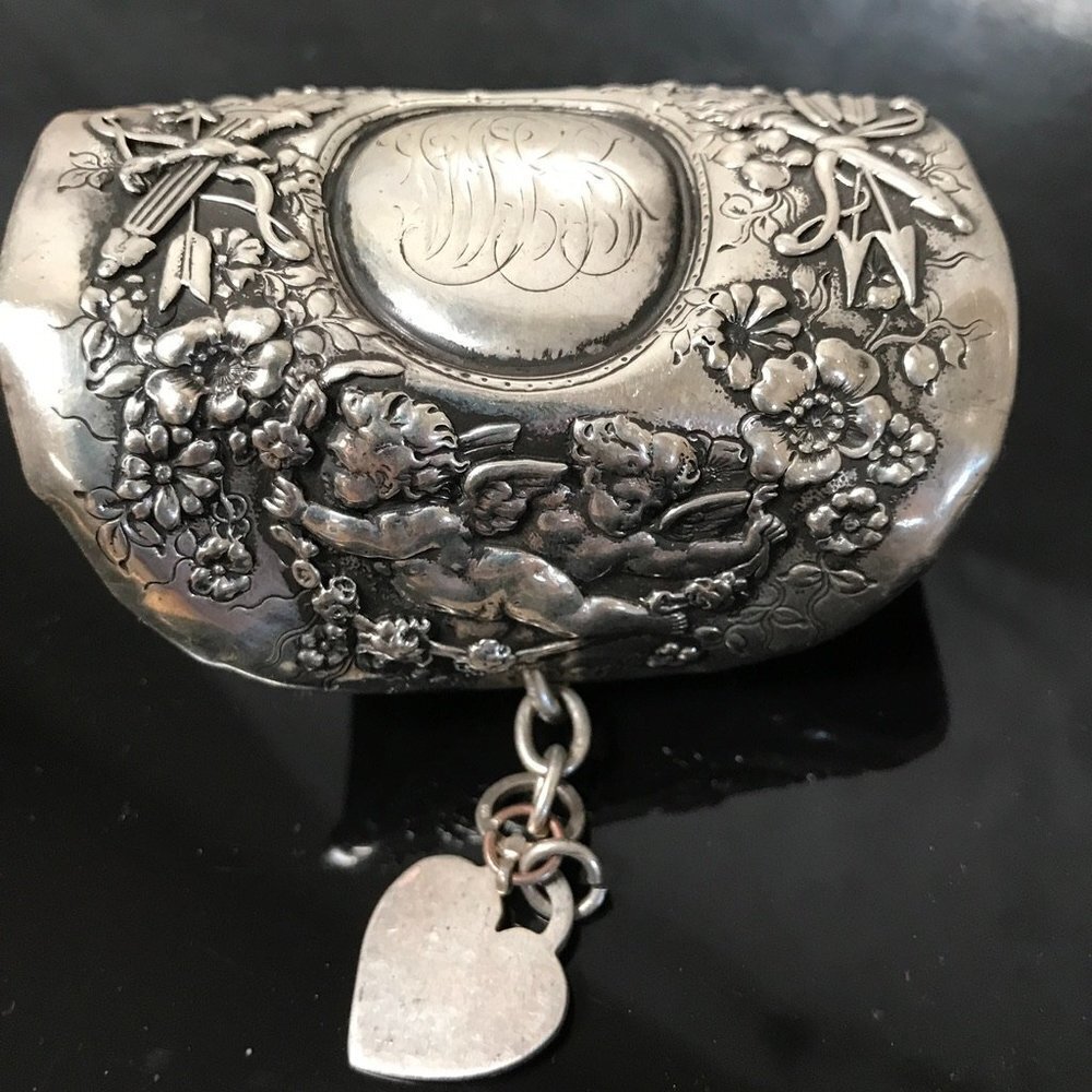 Antique Tiffany And Co Circa 1800 Sterling Silver Cuff Bracelet 925 Wide Heavy